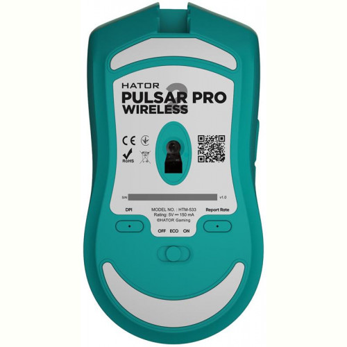 Миша бездротова Hator Pulsar 2 Pro Wireless Mint (HTM-533)