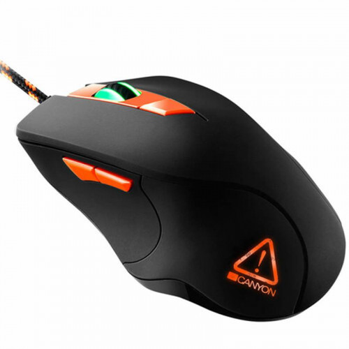 Мишка Canyon Eclector CND-SGM03RGB Black/Orange USB