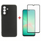 Чохол-накладка Dengos Carbon для Samsung Galaxy A26 SM-A266 Black (DG-KM-137) + захисне скло
