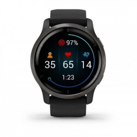 Смарт-годинник Garmin Venu 2 Plus Slate/Black with Black Band (010-02496-51)