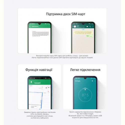 Смартфон Oscal C20 Pro 2/32GB Dual Sim Green