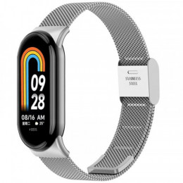 Ремінець BeCover Metal для Xiaomi Mi Smart Band 8 Silver (709358)