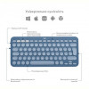 Клавіатура бездротова Logitech Wireless K380 for MAC UA Blueberry (920-011180)