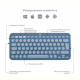 Клавіатура бездротова Logitech Wireless K380 for MAC UA Blueberry (920-011180)