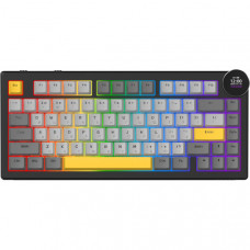 Бездротова механічна клавіатура Ajazz AK820 V2 White Peach Switch (AK820-V2-WP-BGY)