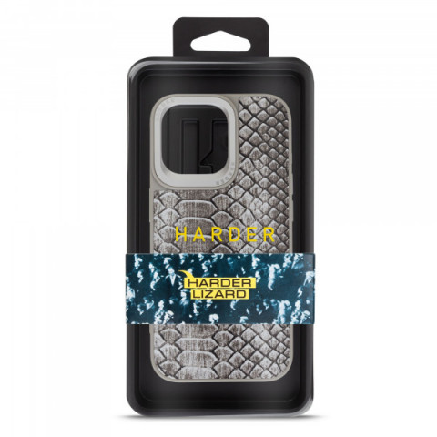 Чохол Harder Lizard для Apple iPhone 15 Pro Max Grey (ARM76876)