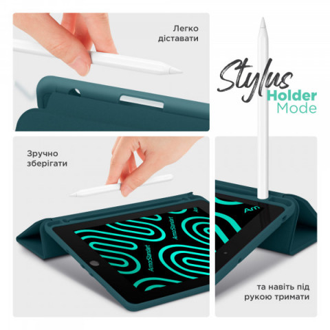 Чохол ArmorStandart Smart Fold Pen для Xiaomi Redmi Pad 2 Pro Pine Green (ARM89204)