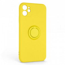 Чохол ArmorStandart Icon Ring для Apple iPhone 11 Yellow (ARM68645)