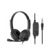 Гарнітура ПК стерео On-ear 2E CH12 mini-jack, omni-mic, 1.2м, чорний