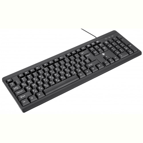Клавіатура 2E KS108 Slim Ukr (2E-KS108UB) Black USB