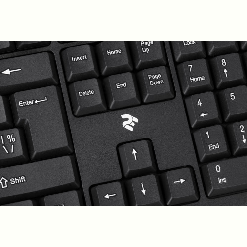 Клавіатура 2E KS108 Slim Ukr (2E-KS108UB) Black USB