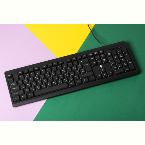 Клавіатура 2E KS108 Slim Ukr (2E-KS108UB) Black USB