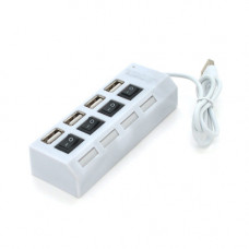 Концентратор USB2.0 Voltronic 4хUSB2.0 White (YT-HWS4HS-W/03961), Blister