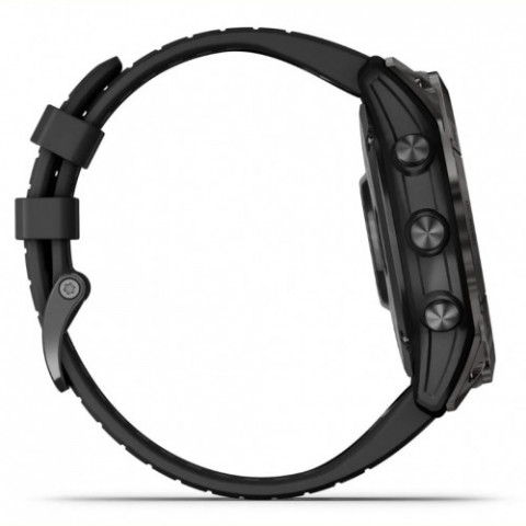 Смарт-годинник Garmin Epix Pro Gen 2 51mm Sapphire Carbon Gray DLC Titanium with Black Silicone (010-02804-53)