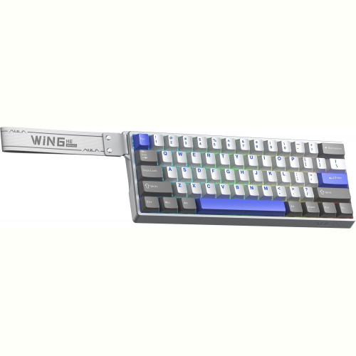 Клавіатура Aula WIN68 HE Max Magnetic switch Grey/White/Purple (6978080504081)