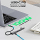 USB-хаб Promate ComandHub-Lite USB Type-C Grey