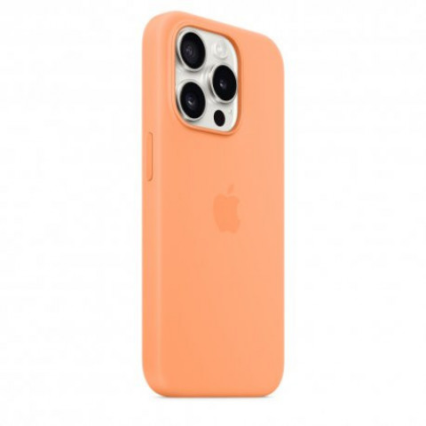 Чохол Apple iPhone 15 Pro Silicone Case with MagSafe Orange Sorbet (MT1H3)