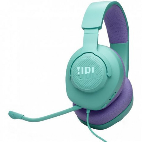 Гарнітура ігрова JBL Quantum 100M2 Cyan (JBLQTUM100M2CYN)