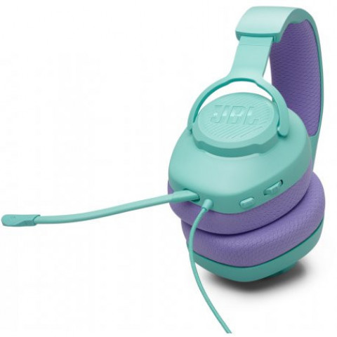 Гарнітура ігрова JBL Quantum 100M2 Cyan (JBLQTUM100M2CYN)