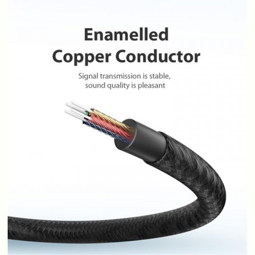 Кабель Vention Audio 3.5 mm M - 3.5 mm F, 1m, Black (BHBBF)