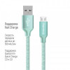 Кабель ColorWay USB-MicroUSB, 2.4А, 2м Mint (CW-CBUM009-MT)