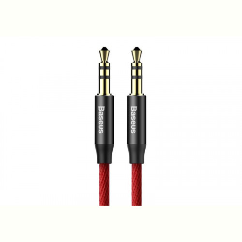 Аудіо-кабель Baseus (CAM30-B91) Yiven M30 3.5мм-M/3.5 мм-M, 1м, Red/Black