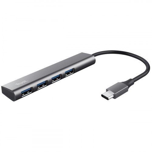 Концентратор Trust Halyx USB Type-C Grey (24948)