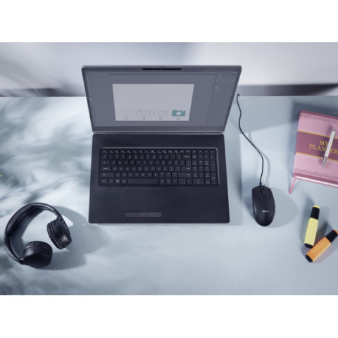 Миша Trust Basi, USB-A, чорний