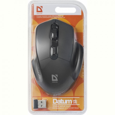 Миша бездротова Defender Datum MB-345 Black (52345)