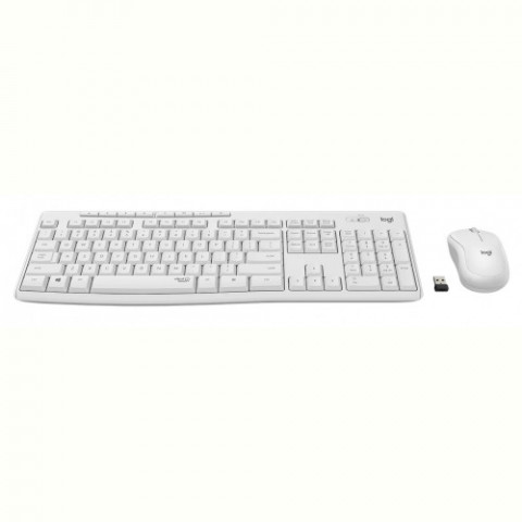 Комплект (клавiатура, миша) бездротовий Logitech MK295 Combo White (920-009824)