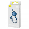Кабель Baseus Bright Mirror 2 Series 3-in-1 (Micro USB+Lightning+Type-C) 100W (1.1m) blue Купити в Україні