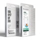 Чохол ArmorStandart Unit MagCase для Apple iPhone 17 Air Matte Clear Silver + Orange Button Set (ARM90583)