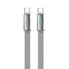Кабель ColorWay USB Type-C - USB Type-C (M/M), ultra-thin, 5А, 1 м, Grey (CW-CBPDCC100-GR)