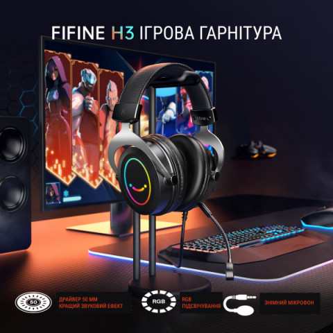 Гарнітура Fifine RGB H3P Купити в Україні