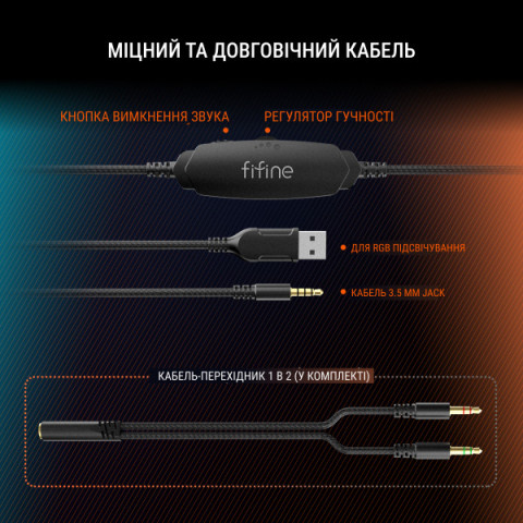 Гарнітура Fifine RGB H3P Купити в Україні