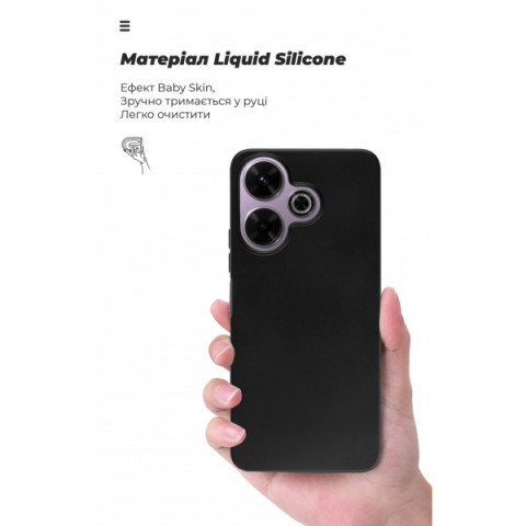 Чохол ArmorStandart ICON для Xiaomi Redmi 13 4G / Poco M6 4G Black (ARM78262)