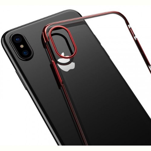 Чохол-накладка Baseus Glitter для Apple iPhone X Red (WIAPIPHX-DW09)