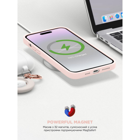 Чохол ArmorStandart ICON2 MagSafe для Apple iPhone 15 Light Pink (ARM72733)