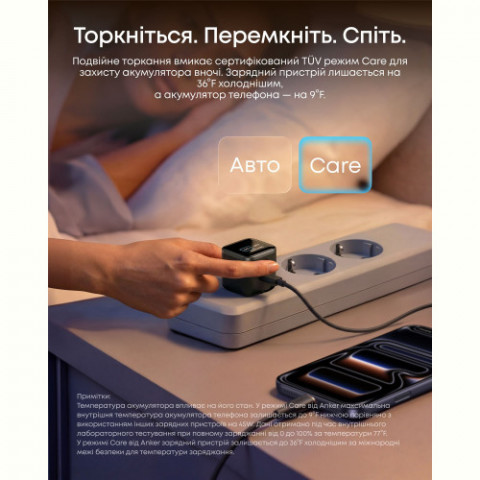 Мережевий зарядний пристрій Anker Nano Charger 45W USB-C Smart Display Orange (A121DGO1)