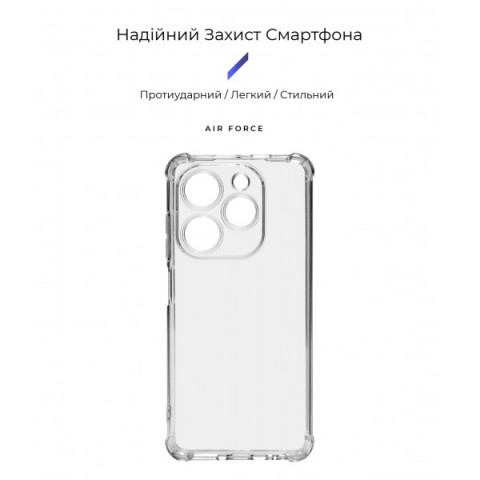 Чохол ArmorStandart Air Force для Tecno Spark Go 2024 (BG6) Camera cover Clear (ARM73806)