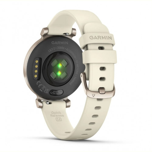 Смарт-годинник Garmin Lily 2 Cream Gold with Coconut Silicone Band (010-02839-20)