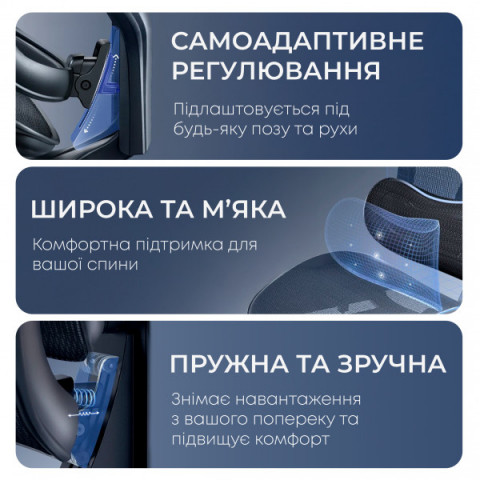 Крісло офісне з підставкою для ніг Sihoo DORO C300L Mesh Black with footrest (DORO-C300L-A3-101-JT) Купити в Україні