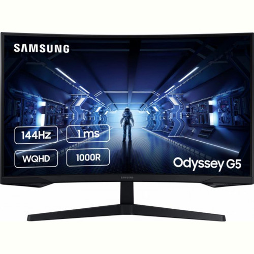 Монітор Samsung 31.5" Odyssey G5 (LC32G55TQWIXCI) VA Black Curved