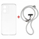 Чохол-накладка Dengos для Motorola Moto G06/G06 Power Clear (DG-KM-CCRB-29) + ремінець