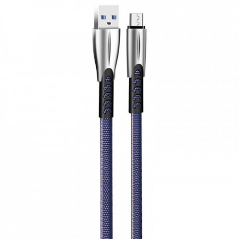 Кабель ColorWay USB-microUSB, 2.4А, 1м, Blue (CW-CBUM011-BL)