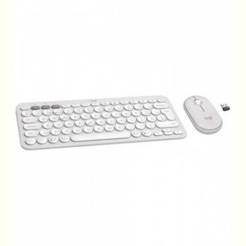 Комплект (клавіатура, миша) бездротовий Logitech Pebble 2 Combo White (920-012240)