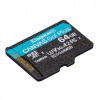 Карта пам`яті MicroSDXC 64GB UHS-I/U3 Class 10 Kingston Canvas Go! Plus R200/W200MB/s (SDCG4/64GBSP)