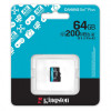 Карта пам`яті MicroSDXC 64GB UHS-I/U3 Class 10 Kingston Canvas Go! Plus R200/W200MB/s (SDCG4/64GBSP)