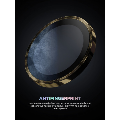 Захисне скло для камери ArmorStandart Supreme Black Icon для iPhone 14 Pro/14 Pro Max Gold (ARM76598)