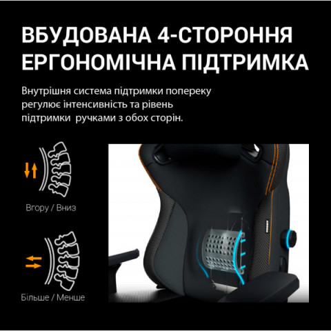Крісло ігрове Anda Seat Kaiser 3 Pro XL Fabric Dark Gray Size XL (AD12YDC-XL-01-GB-CF-G02) Купити в Україні